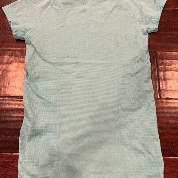 Ivivva by Lululemon Girls Short Sleeve Workout Tee, Blue, Size 10 - Picture 4 of 5
